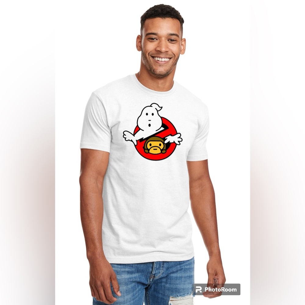Brand new Ghostbusters/baby Milo, custom limited edition crewneck T-shirt